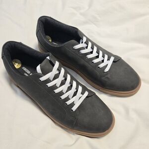 Porter & Ash London Parker Sneakers Charcoal Shoe Lace Up Size 11
